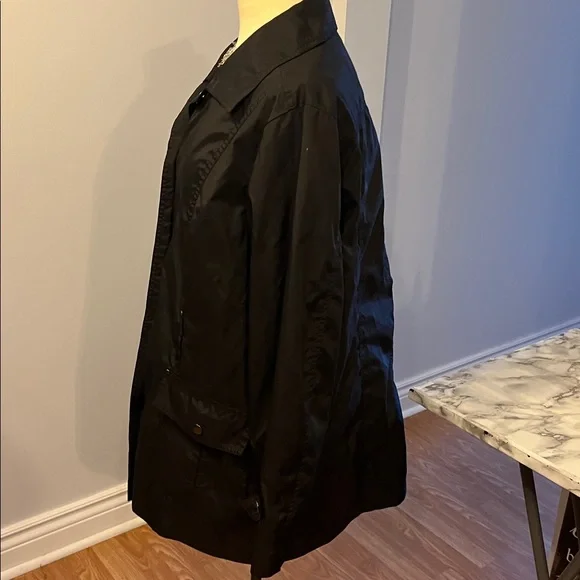 PENMANS Black Raincoat Rain Jacket Liked Snaps Details 1X - Picture 5 of 11